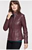 Sasha Reversible Italian Lambskin Suede Leather Jacket