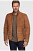 Gavin Quilted Lambskin Suede Leather Jacket         