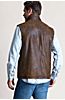 Falcon Distressed Italian Lambskin Leather Vest