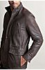 Anthony Distressed Italian Lambskin Leather Jacket 