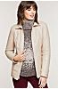 Faye Italian Lambskin Leather Jacket with Detachable Fox Fur Collar