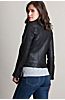 Charlotte Goatskin Leather Moto Jacket 