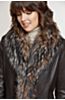 Marilyn Lambskin Leather Jacket with Frosted Fox Fur Trim
