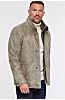 James Distressed English Lambskin Leather Jacket with Removable Shearling Collar