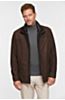 Simon Buffed English Calfskin Leather Coat