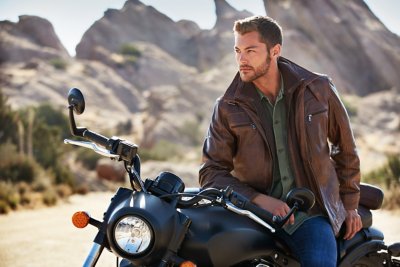 american top genuine leather jacket