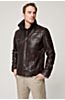 Memphis Lambskin Leather Bomber Moto Jacket
