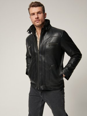 size:M vaultroom LEATHER BOMBER JACKET-