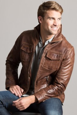 Heath Lambskin Leather Jacket Overland