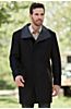 Lord Cashmere-Blend Wool Coat with Leather Trim
