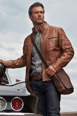 waxed leather jacket