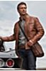 Udo Waxed Lambskin Leather Moto Jacket