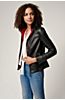 Kayla Reversible Goatskin Suede Leather Jacket