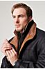 Jack Frost Leather Coat with Spanish Merino Shearling Lining