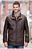 Salem Lambskin Leather Jacket with Shearling Collar