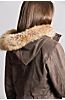 Dana English Lambskin Leather Coat with Coyote Fur Trim