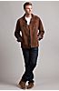 Newport Lambskin Suede Leather Shirt Jacket