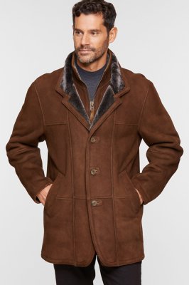 Highlands Cappuccino Spanish Merino Shearling Sheepskin Coat Overland