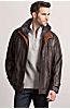 Galaway Lambskin Leather Jacket with Detachable Shearling Collar