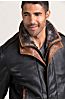 Armstrong Lambskin Leather Bomber Jacket with Shearling Lining