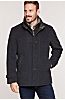 New Haven Italian Wool-Blend Jacket with Removable Shearling Collar