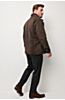 James Buffed English Lambskin Leather Jacket with Removable Shearling Collar
