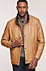 James Italian Lambskin Leather Jacket with Removable Shearling Collar (Big 50-52)