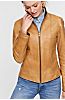 Melissa North African Lambskin Leather Jacket      