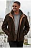 Jack Frost Leather Coat with Spanish Merino Shearling Lining - Big & Tall (48L-52L)