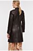 Zena Lambskin Leather Frock Coat