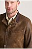 Ronald Distressed Lambskin Leather Blazer Jacket