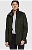 Renee Wool and Cashmere Coat with Shearling Collar   