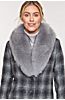 Margot Harris Tweed Wool Coat with Finnish Fox Fur Trim