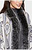 Amy Reversible Wool and Cashmere Shawl with Fur Trim