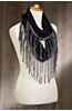 Indigenous Ombré Organic Cotton Infinity Scarf with Fringes