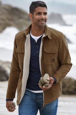 Nash SherpaLined Corduroy Shirt Jacket Overland