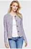 Tove Cable-Knit Marled Cotton Cardigan Sweater