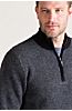 Gibson Herringbone Cashmere-Blend Pullover Sweater 