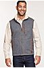 Holden Italian Wool-Blend Fleece Vest with Leather Trim