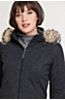 Ketchikan Italian Wool-Blend Fleece Coat with Badger Fur Trim and Detachable Hood