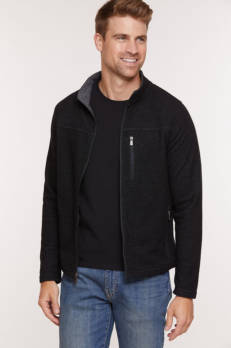 Atlas Italian Wool-Blend Fleece Cardigan Sweater | Overland