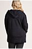 Essential Reversible Hooded Peruvian Alpaca Wool-Blend Cardigan Sweater - Plus (18-24)