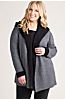 Essential Reversible Hooded Peruvian Alpaca Wool-Blend Cardigan Sweater - Plus (18-24)