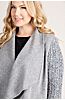 Belinda Peruvian Alpaca Wool-Blend Sweater-Sleeve Coat - Plus (18-24)