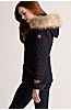 Aisling Cotton-Blend Jacket with Raccoon Fur Trim