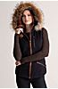 Aisling Cotton-Blend Vest with Raccoon Fur Trim  