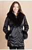 M. Miller Ana Coat with Raccoon Fur Trim