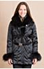 M. Miller Ana Coat with Raccoon Fur Trim