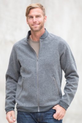 merino bomber jacket