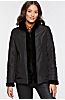 Caryn Reversible Mink Fur Jacket with Fox Fur Trim and Detachable Hood